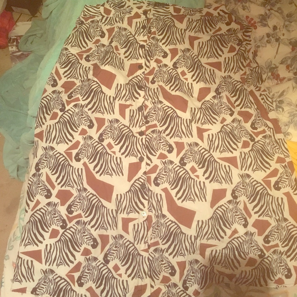 Eloquii Size 24 Zebra Skirt